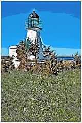 Sandy Point Light Overlooks the Bay